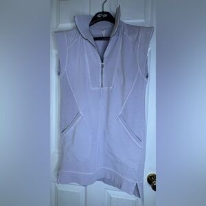 Women's Sleeveless Zip-Up Top - Light Purple
